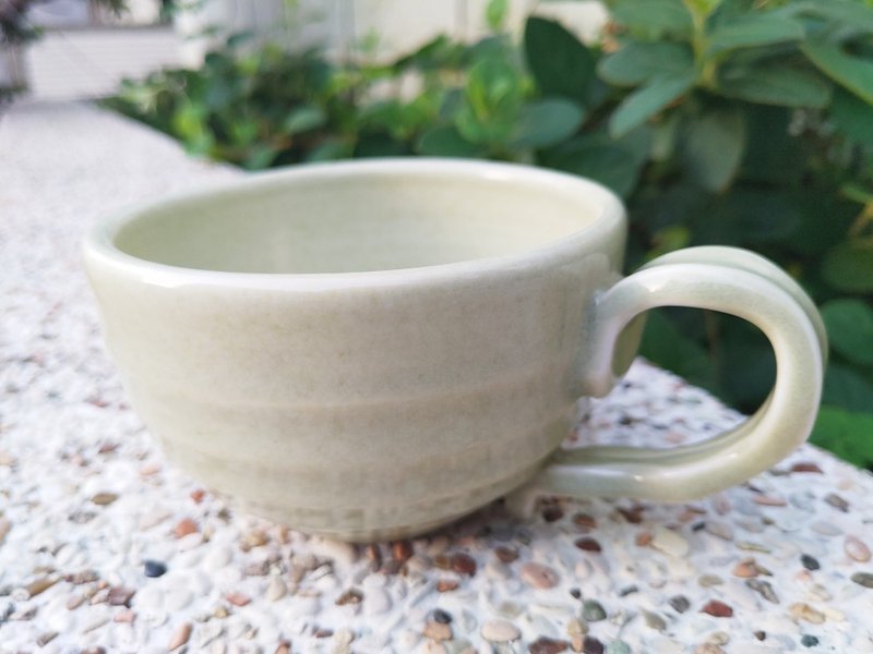 手作陶杯 | 青瓷 咖啡杯 还原烧 - 咖啡杯/马克杯 - 陶 绿色