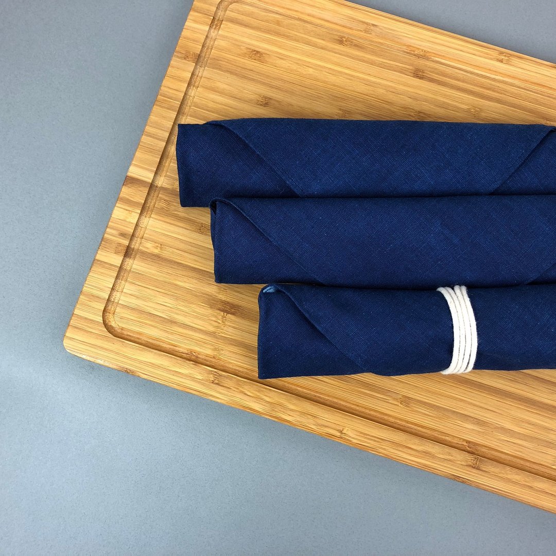 绝版品出清_蓝染餐具包 可当笔袋/工具袋 - 餐刀/叉/匙组合 - 棉 蓝色