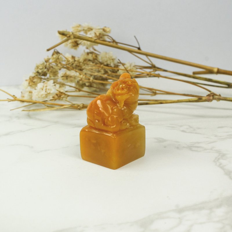 客製化手工印章-|老挝石 肖形印钮-2 x1.6CM|手工篆刻印章 - 印章/印台 - 石头 