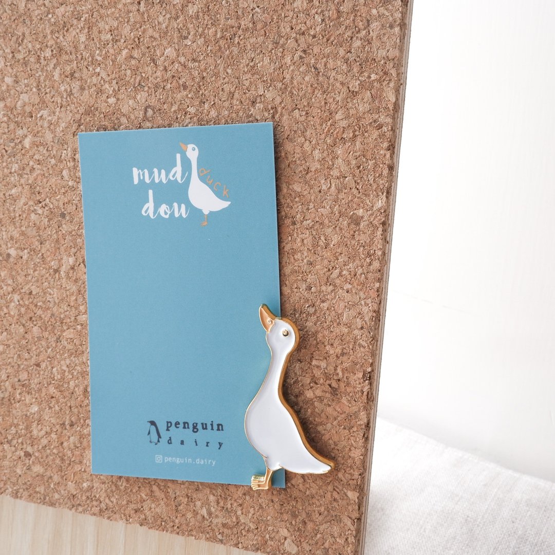 鸭仔铁襟章 | duck pin - 胸针 - 铝合金 