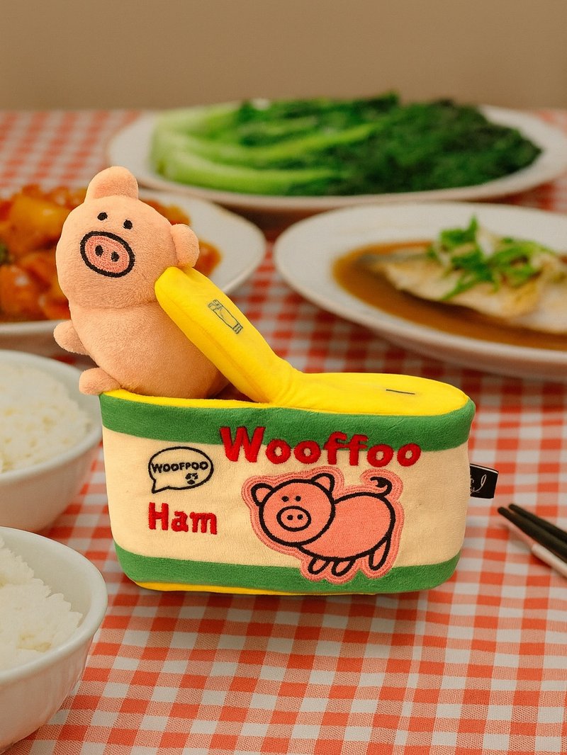 Wooffoo 罐头午餐肉藏食玩具 Ham - 玩具 - 聚酯纤维 白色