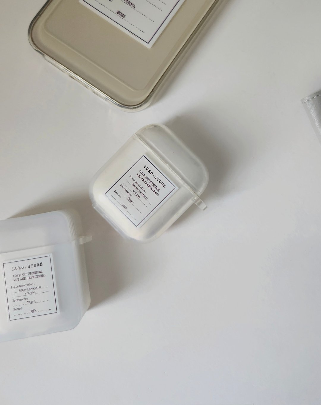AirPods | LUKO设计 | 标签透明保护壳 - 耳机收纳 - 其他材质 