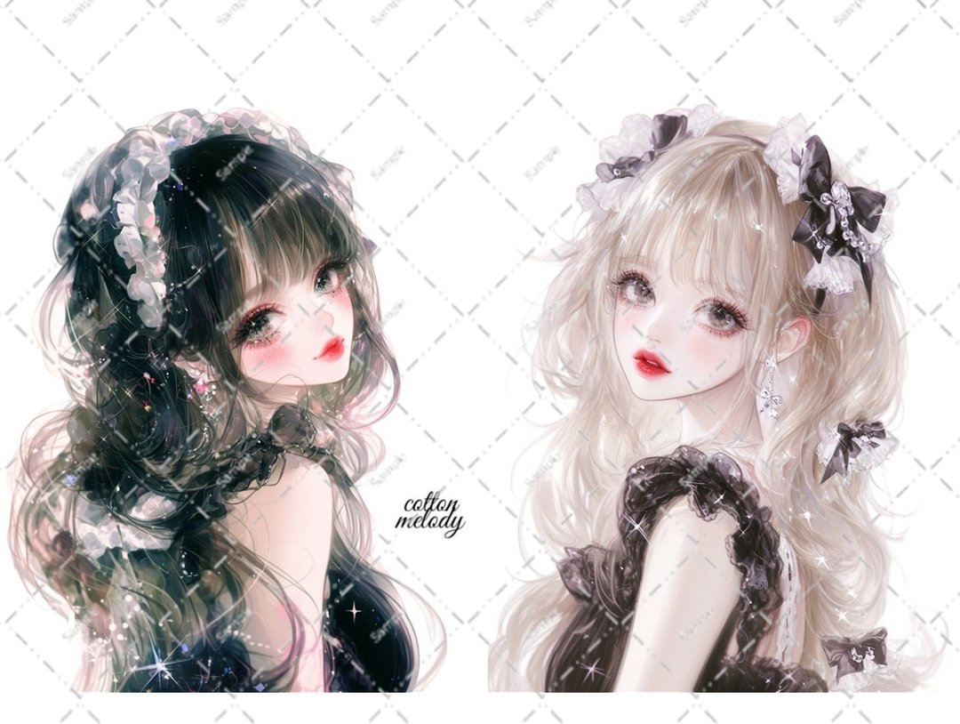 原创贴纸 No.5700 人物贴纸 原创贴纸 人物贴纸 女孩贴纸 原创人物贴纸 - 贴纸 - 纸 