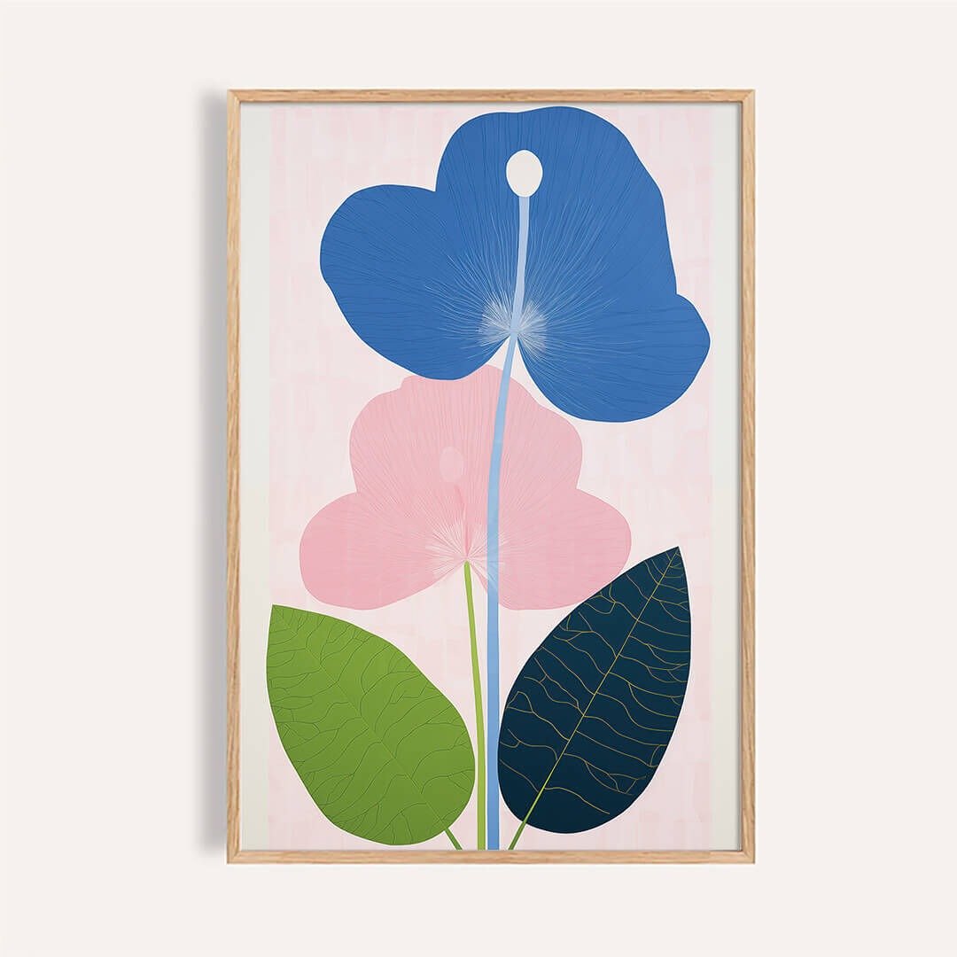 蓝粉对话 Blue Pink Dialogue - 海报/装饰画/版画 - 纸 
