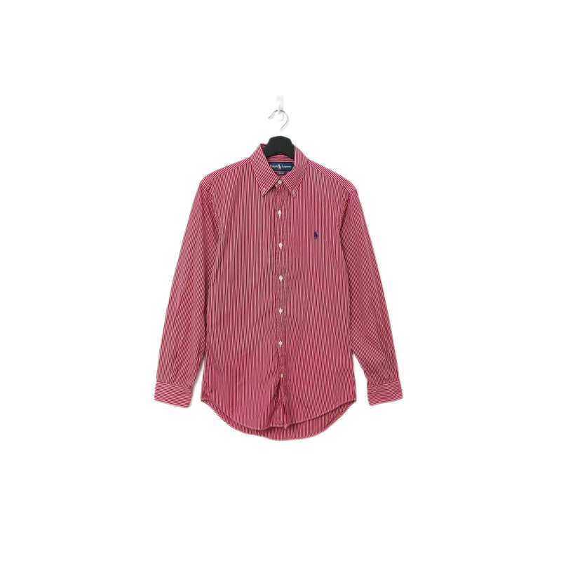 Back to Green-品牌衬衫 Polo红白直线条 LP-24//vintage shirt - 男装衬衫 - 棉．麻 