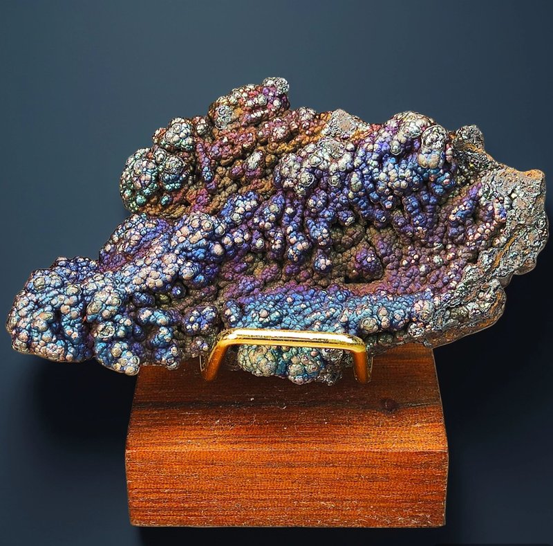 珠珠料力泥活石(紫蓝色)  招财 升运 冥想 改善气场 驱小人 - 摆饰 - 其他金属 紫色