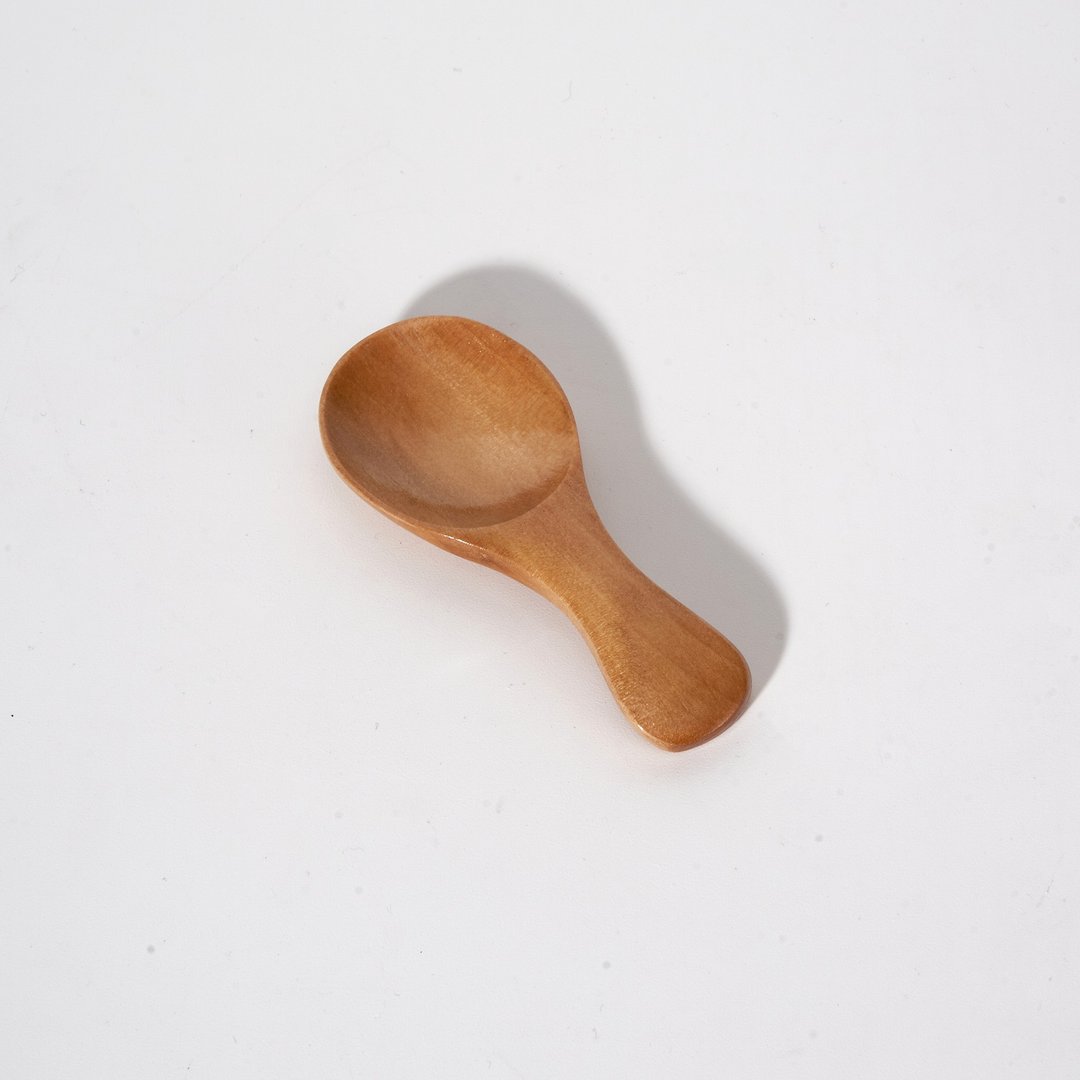 Seimoku 木制小茶勺 - 餐刀/叉/匙组合 - 木头 咖啡色