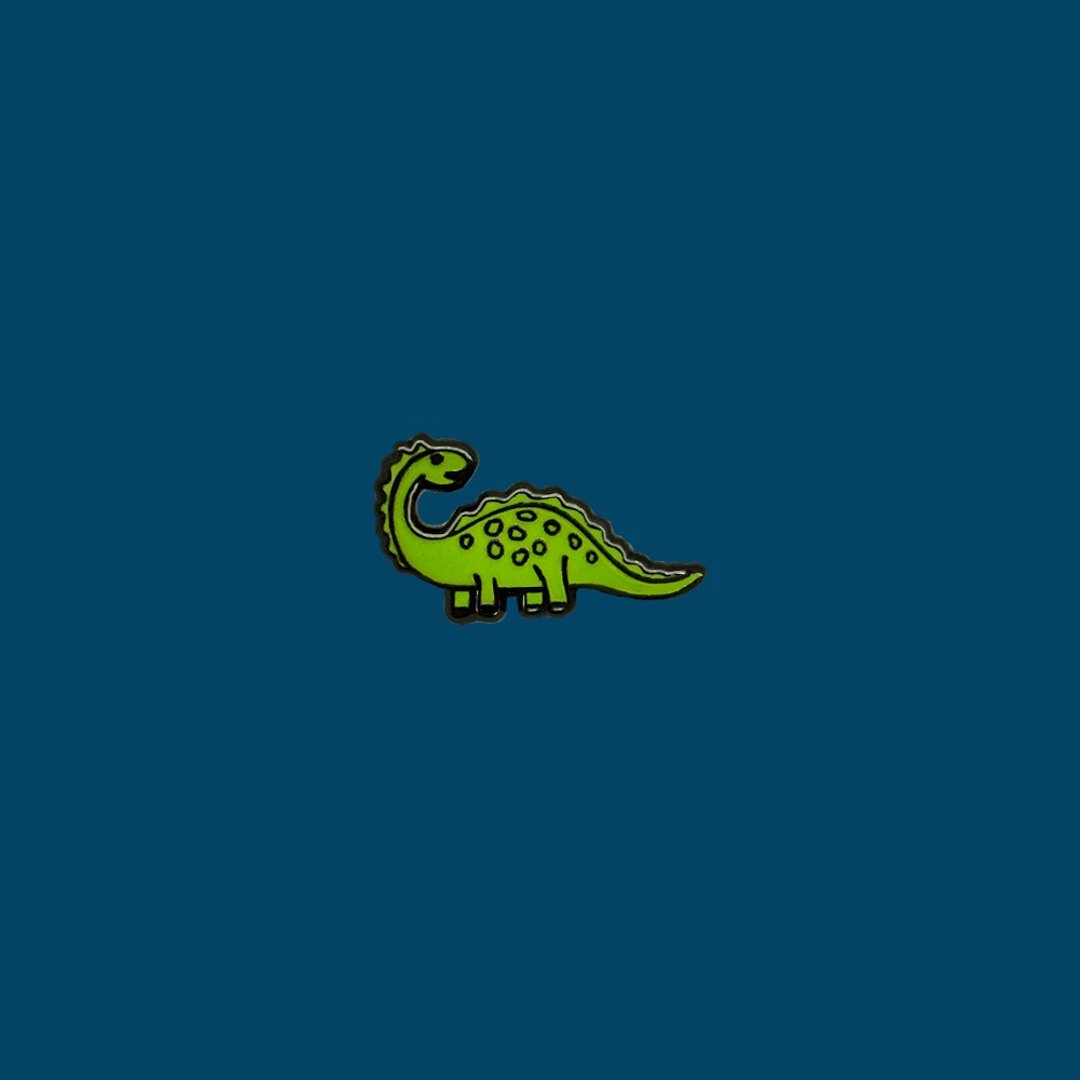 B_DINO 别针 徽章 胸针 - 胸针 - 其他金属 绿色