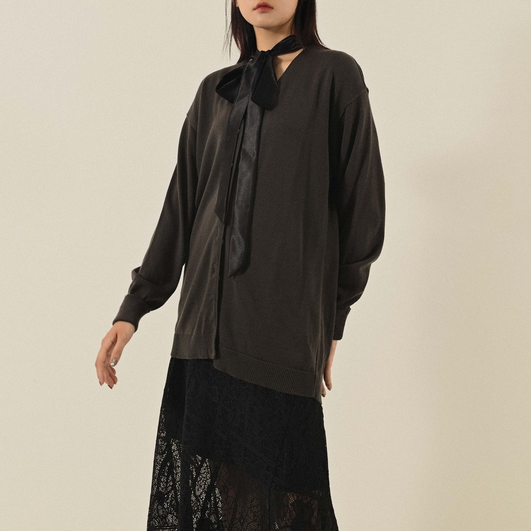 【NaSuBi Vintage】精工钮扣日本制古着开襟毛衣 - 女装针织衫/毛衣 - 羊毛 
