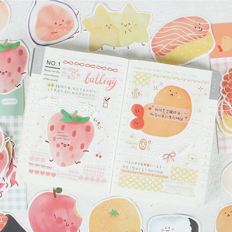 Hisome嗨森部屋便签纸  轻型便签纸  无粘性【小食系列】 - 便条纸/标签贴 - 纸 多色