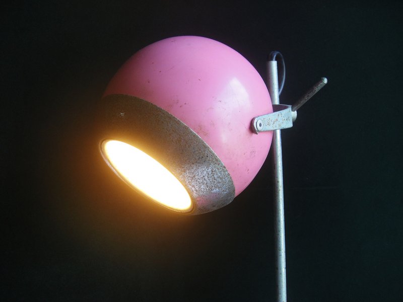 【老时光 OLD-TIME】早期二手台湾制经典粉红色眼球灯 - 灯具/灯饰 - 其他材质 多色