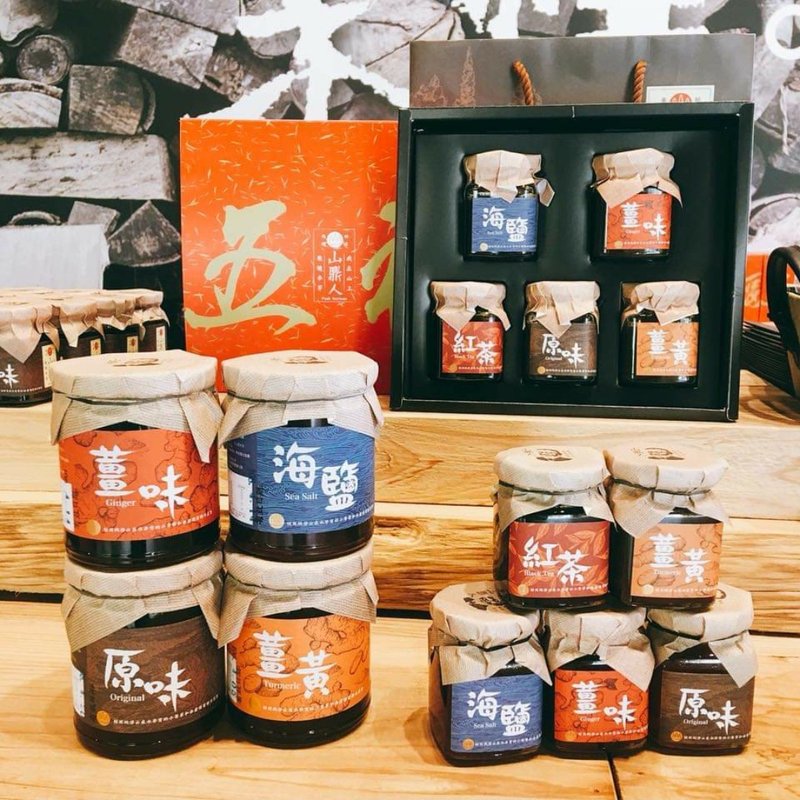 山鼎人手工柴烧麦芽五福礼盒组 - 果酱/抹酱 - 新鲜食材 