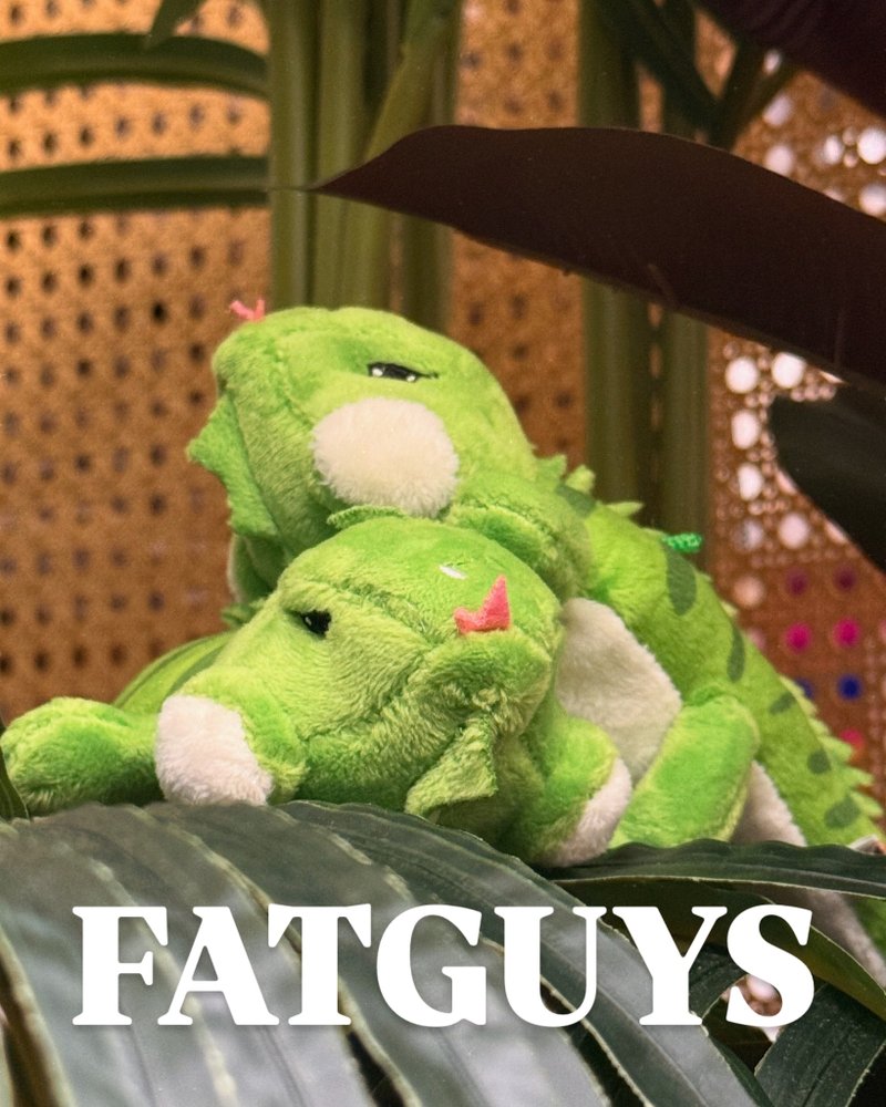 FATGUYS | 绿鬣蜥公仔 | 爬虫 - 玩偶/公仔 - 棉．麻 绿色