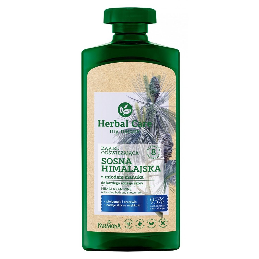 【身体沐浴】Herbal Care 喜马拉雅松木清新活力麦芦卡蜂蜜沐浴露 - 沐浴用品 - 其他材质 蓝色