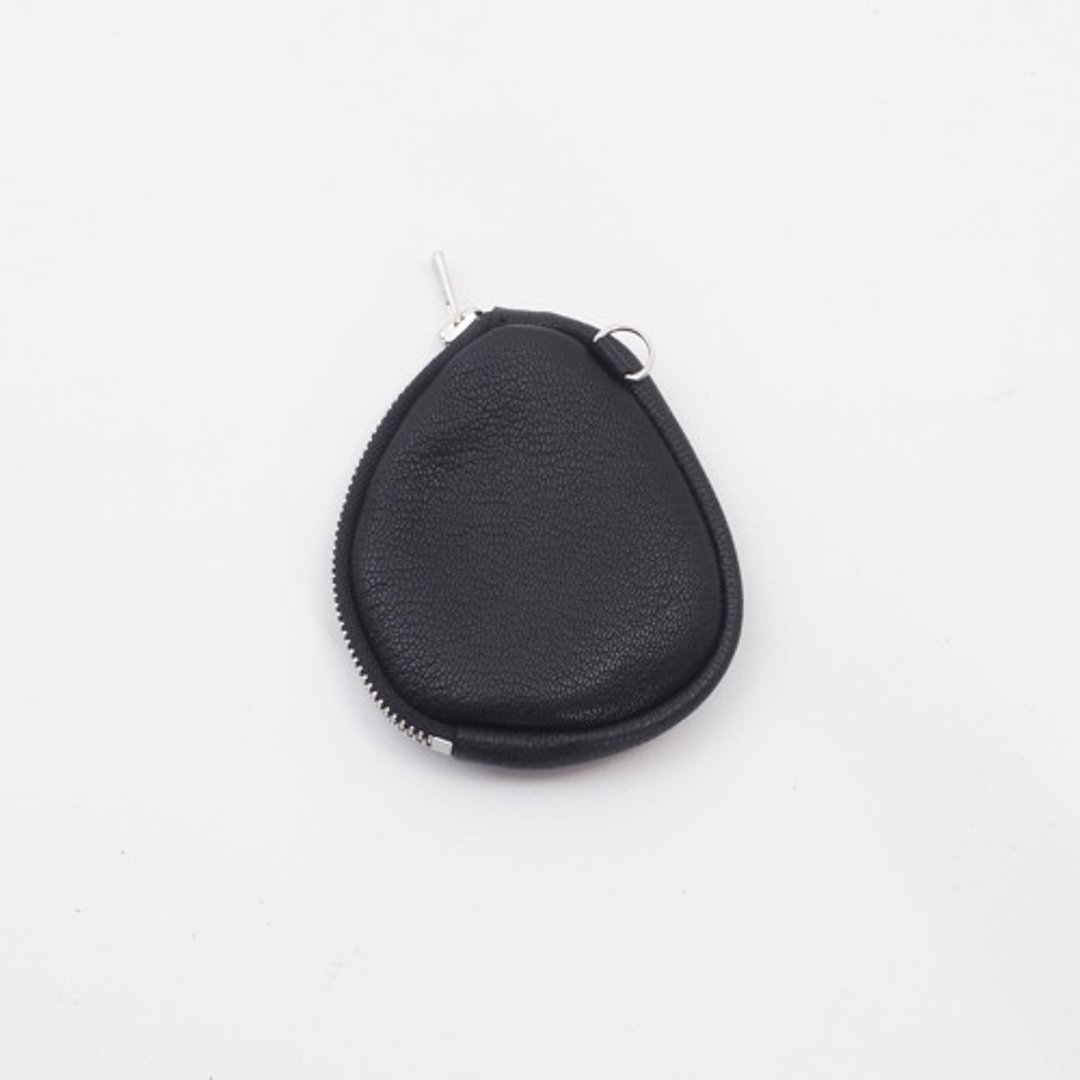 goatleather wallet#black/皮革/coin case/真皮/零钱包/koishi_b - 零钱包 - 真皮 黑色
