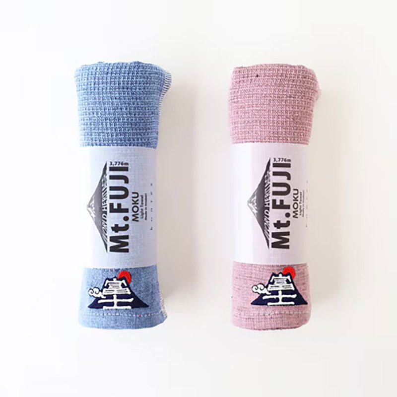 日本 KONTEX 日本制 moku 系列富士山 FUJI 刺绣轻薄速干吸水长毛巾 - 毛巾浴巾 - 棉．麻 多色