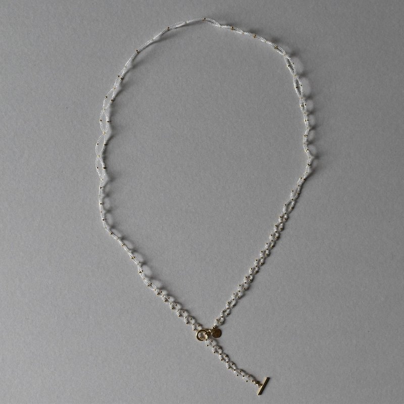 零 75cm / 金色 - 项链 - 玻璃 