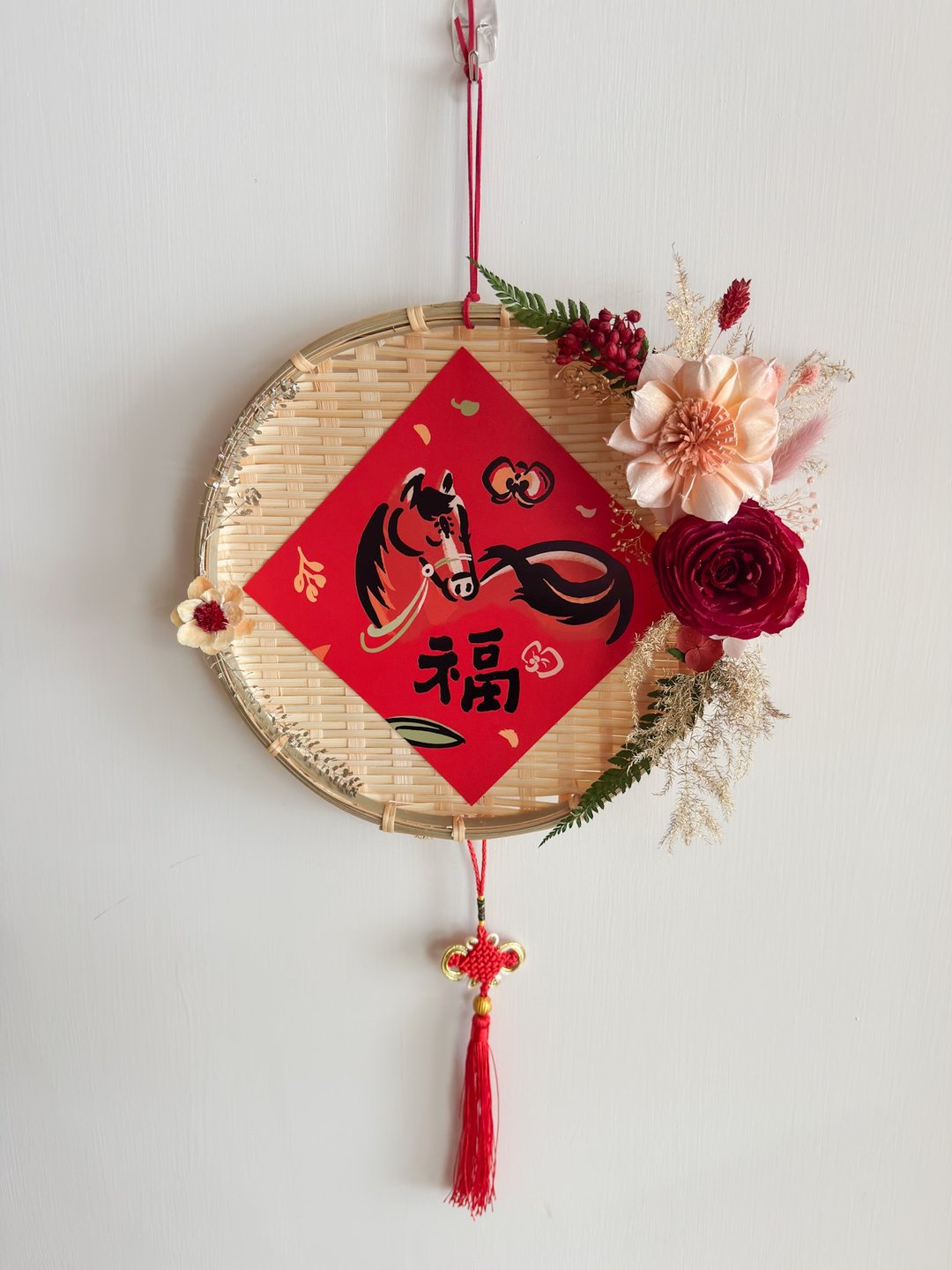 新春开运米筛挂饰 / 贺年花礼 过年装饰 - 摆饰 - 其他材质 