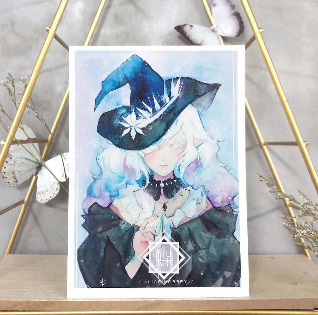 Alice Hobbey 圣诞系列  单面水彩插画明信片 Postcard - 卡片/明信片 - 纸 多色