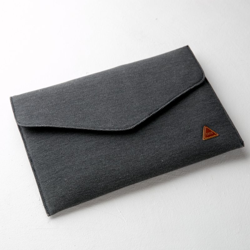 Rustic Envelope Sleeve Soft Case Black color - 电脑包 - 棉．麻 黑色