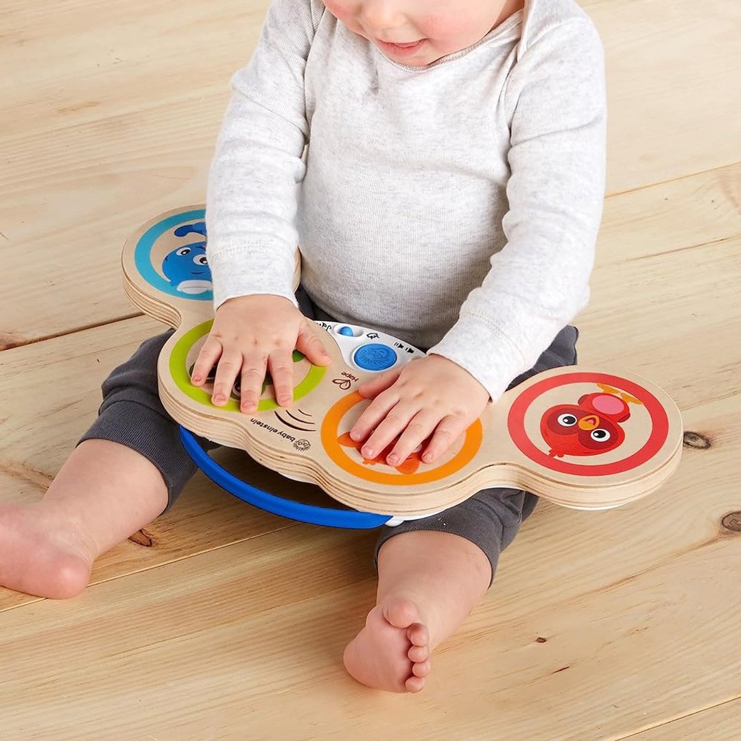 【礼物】德国Hape Baby Einstein 智能触控电子鼓 - 玩具/玩偶 - 木头 多色