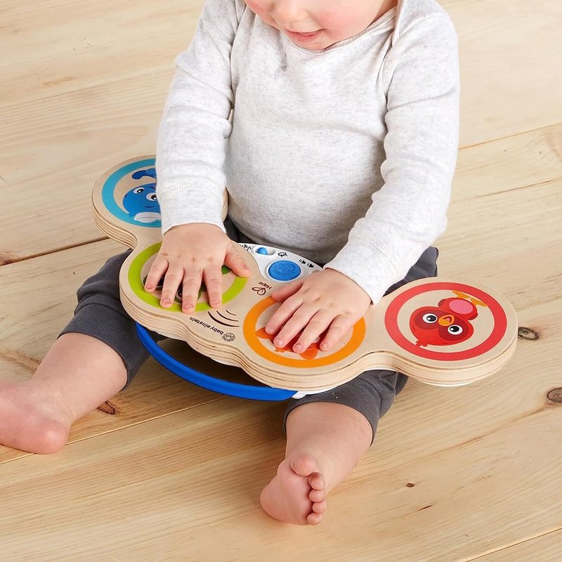 【礼物】德国Hape Baby Einstein 智能触控电子鼓 - 玩具/玩偶 - 木头 多色