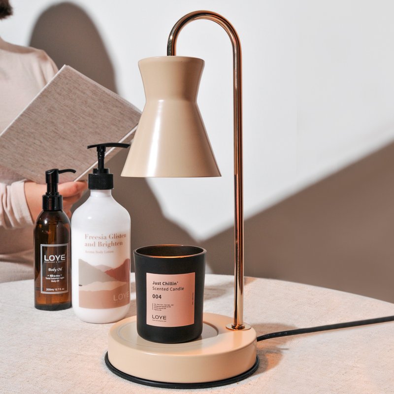 【LOYE乐妍】香氛暖灯蜡烛组 圣诞礼物 - 蜡烛/烛台 - 其他金属 咖啡色