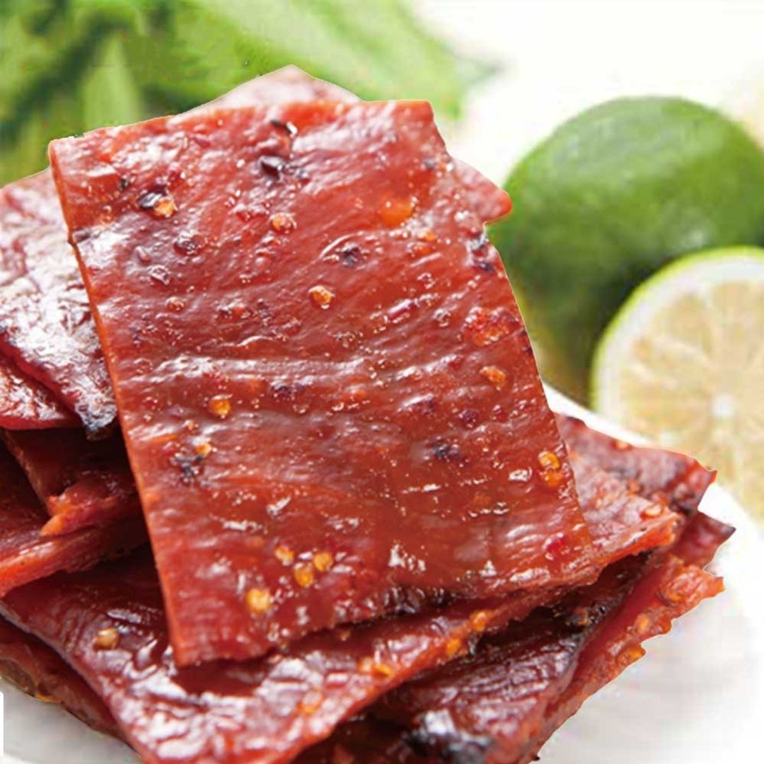 【滋美珍猪肉干】泰式柠檬猪肉干 150g/265g - 肉干/肉松 - 其他材质 红色