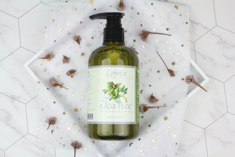 清新茶树薄荷洁净二合一500ml*6-沐浴洗发一瓶搞定 - 沐浴用品 - 其他材质 绿色