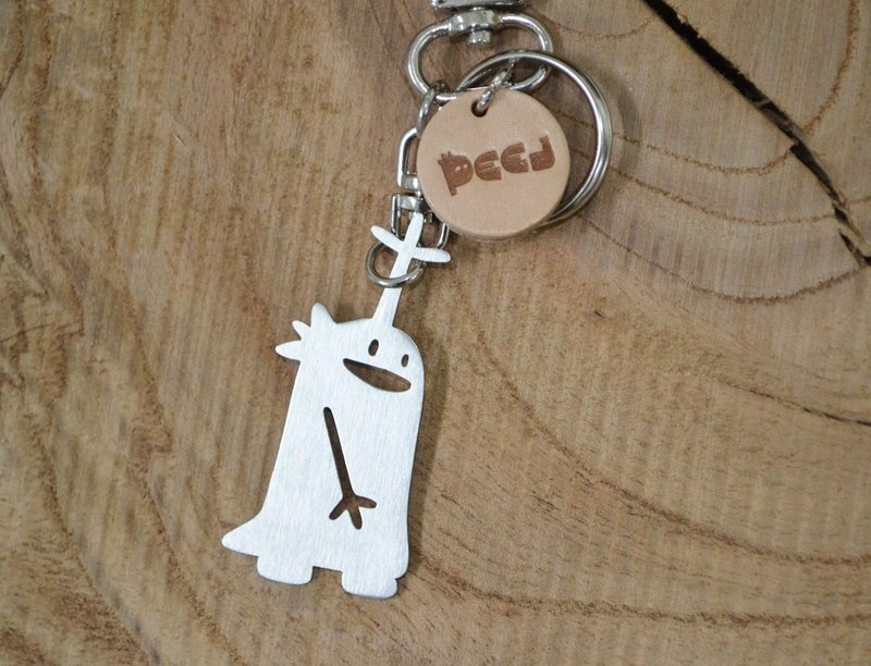 不放弃的人请举手·不锈钢吊饰 情人节 圣诞节 交换 礼物 - 钥匙链/钥匙包 - 不锈钢 灰色