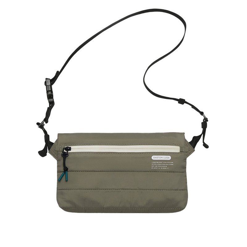 Gaston Luga Lightweight Bumbag腰/肩两用侧背包-鼠尾草绿 - 后背包/双肩包 - 其他材质 卡其色
