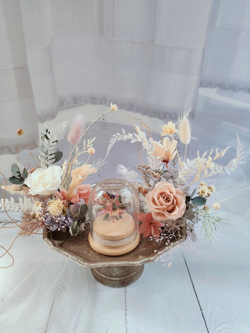 【一人成班】花艺手作课程-水晶树永生花台 (含水晶树盅罩) - 植栽 - 植物．花 