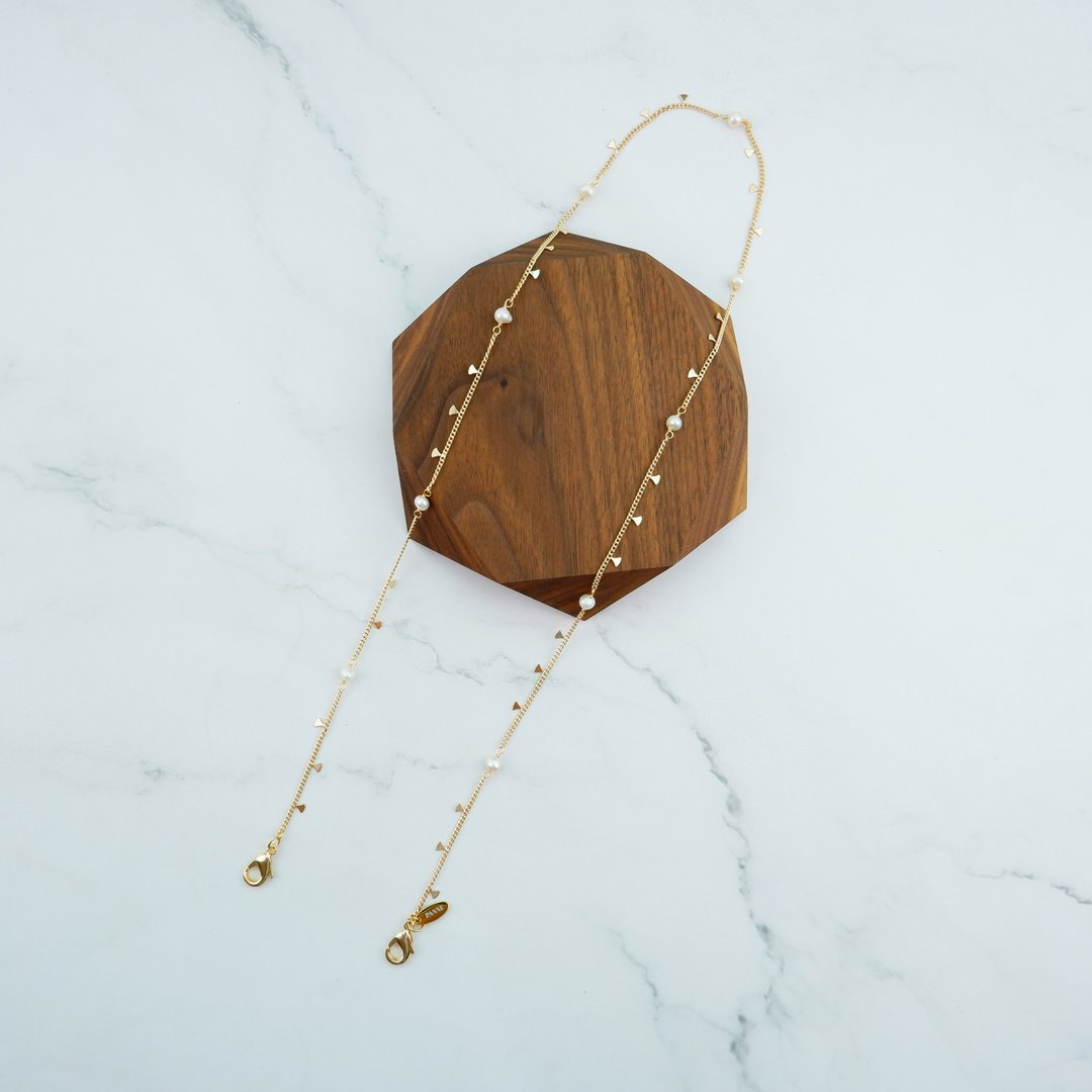 Mask and Eyeglass strap - 挂绳/吊绳 - 珍珠 白色