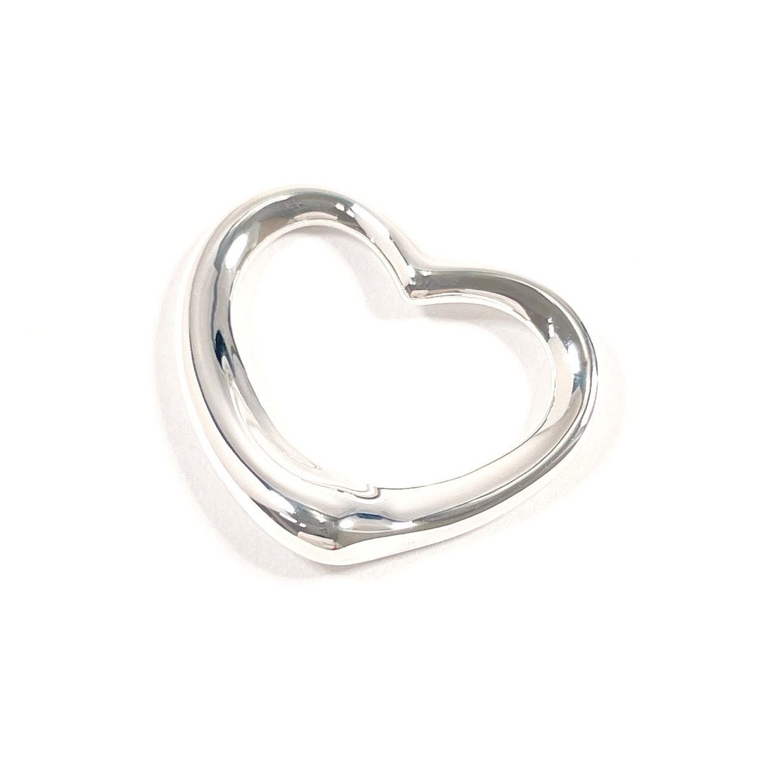 【日本直送 二手美品】蒂芙尼 TIFFANY&Co. 坠饰 经典心形 Elsa Peretti 银 925 饰品 抛光处理 - 项链 - 纯银 银色