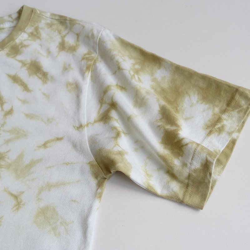 T.H.Ani 手工原创渲染棉T-初心 植物染 渲染 天然染 情侣装 短袖 - 其他 - 棉．麻 绿色