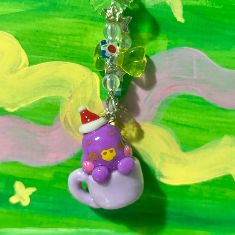 圣诞莓果钥匙圈 - 钥匙链/钥匙包 - 其他材质 