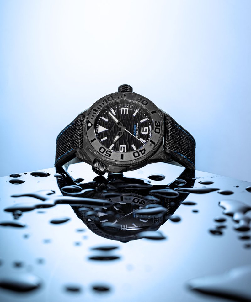 UNDONE Aquadeep Carbon Manta #COL-AQD-MAT - 男表/中性表 - 其他材质 黑色