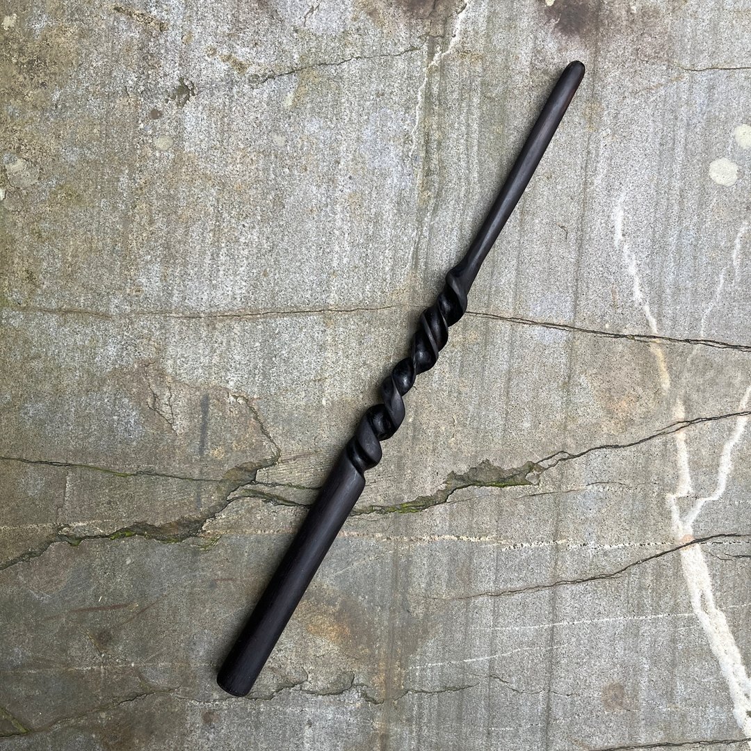 我制杖　魔杖　夜昼兟永　手工魔杖　法杖 - 摆饰 - 木头 绿色