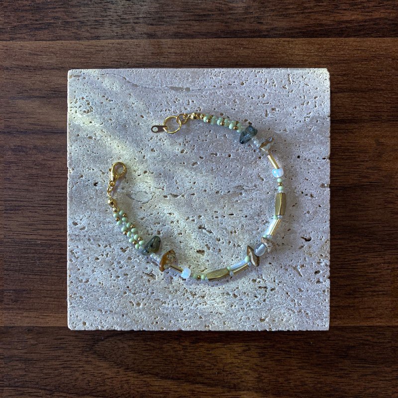 Atelier Pluton实验序号 | PL049 - 手链/手环 - 铜/黄铜 绿色