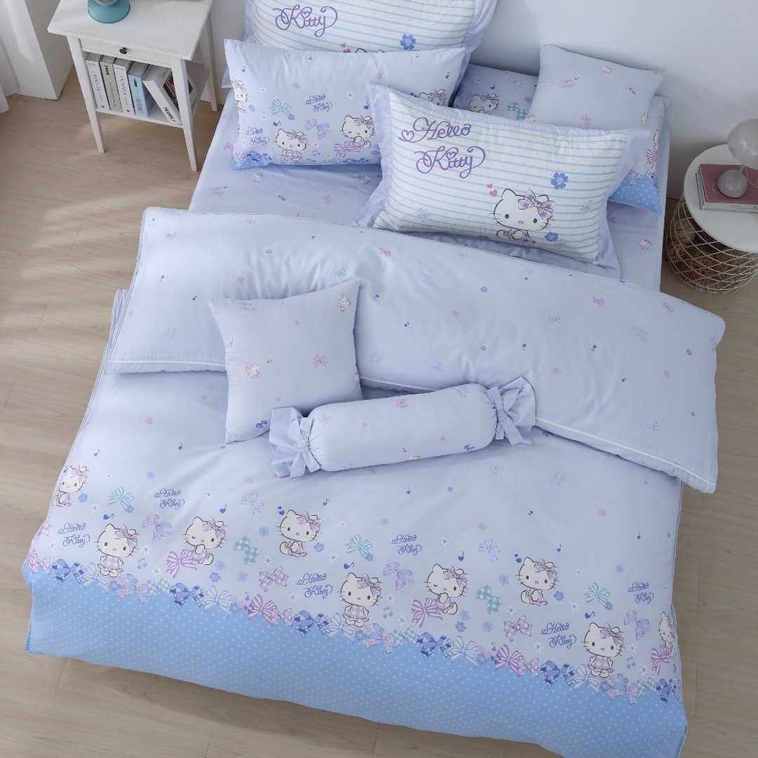Hello Kitty-床包两用被四件组-缤纷-两色-台湾制造 - 寝具 - 棉 
