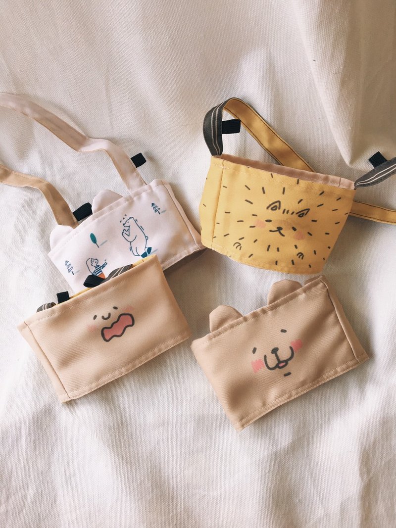 双面环保饮料提袋 - 随行杯提袋/水壶袋 - 其他材质 多色