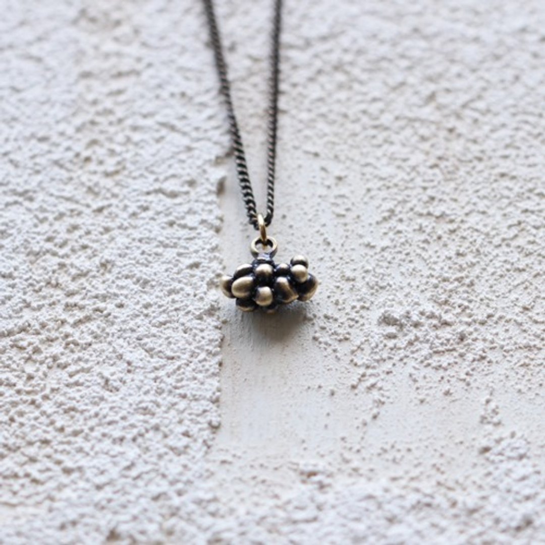 Small crushed fruit necklace [AG] N537 - 项链 - 其他金属 金色