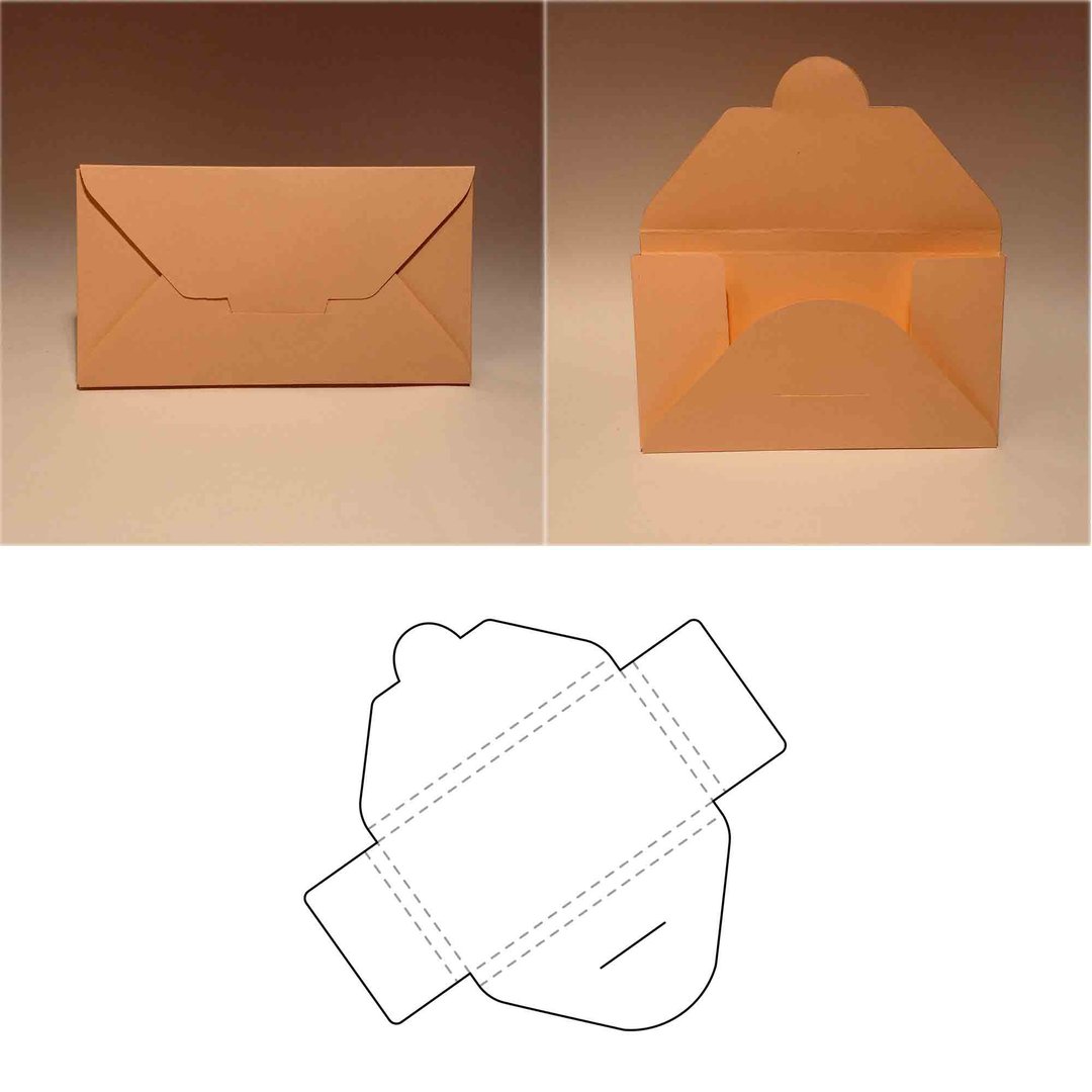 Letter box template, cardboard letter box, envelope box, letter container, SVG - 图文模板设计 - 其他材质 