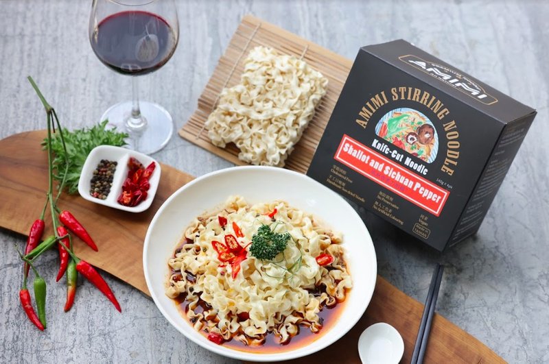 【4盒组】阿咪咪拌面 椒麻香葱刀削面 - 面/面线/米粉 - 新鲜食材 多色