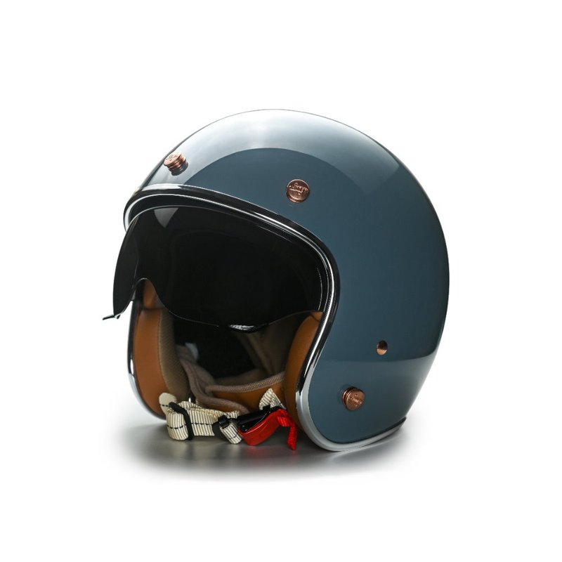 MODER摩德-MORENDI莫兰迪二代(小帽体内镜款)-亮光浅漠蓝 - 安全帽 - 其他材质 蓝色