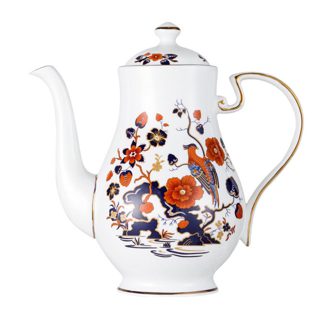 英国Aynsley 天堂鸟系列 骨瓷约克茶壶1200ml 礼盒包装 - 茶具/茶杯 - 瓷 多色