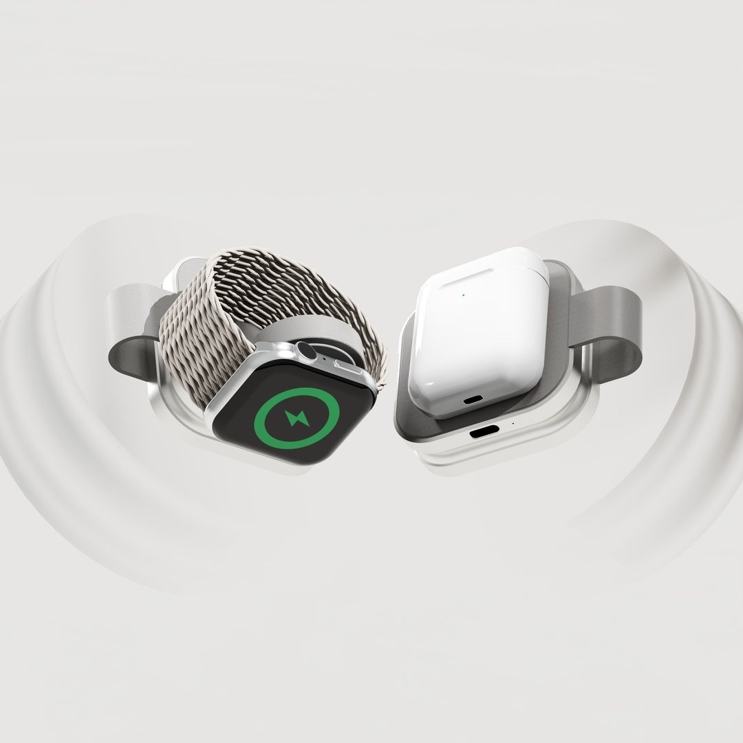 Allite Power Go Qi2 磁吸折叠无线充电器 - 手机充电及周边 - 塑料 白色