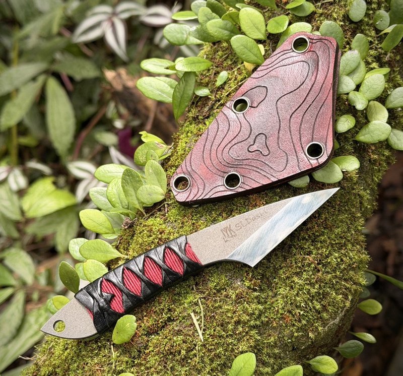 【订制款】IYK SLDASHI切出工具刀二代皮鞘(仅皮套销售) - 木工/竹艺/纸艺 - 真皮 橘色