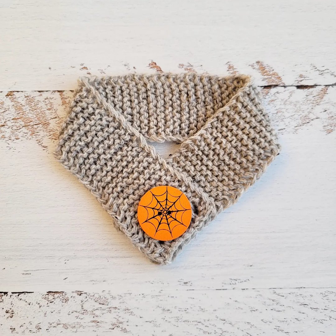 Halloween Cat/Dog Scarf/Halloween Pet Outfit Bandana - 衣/帽 - 羊毛 
