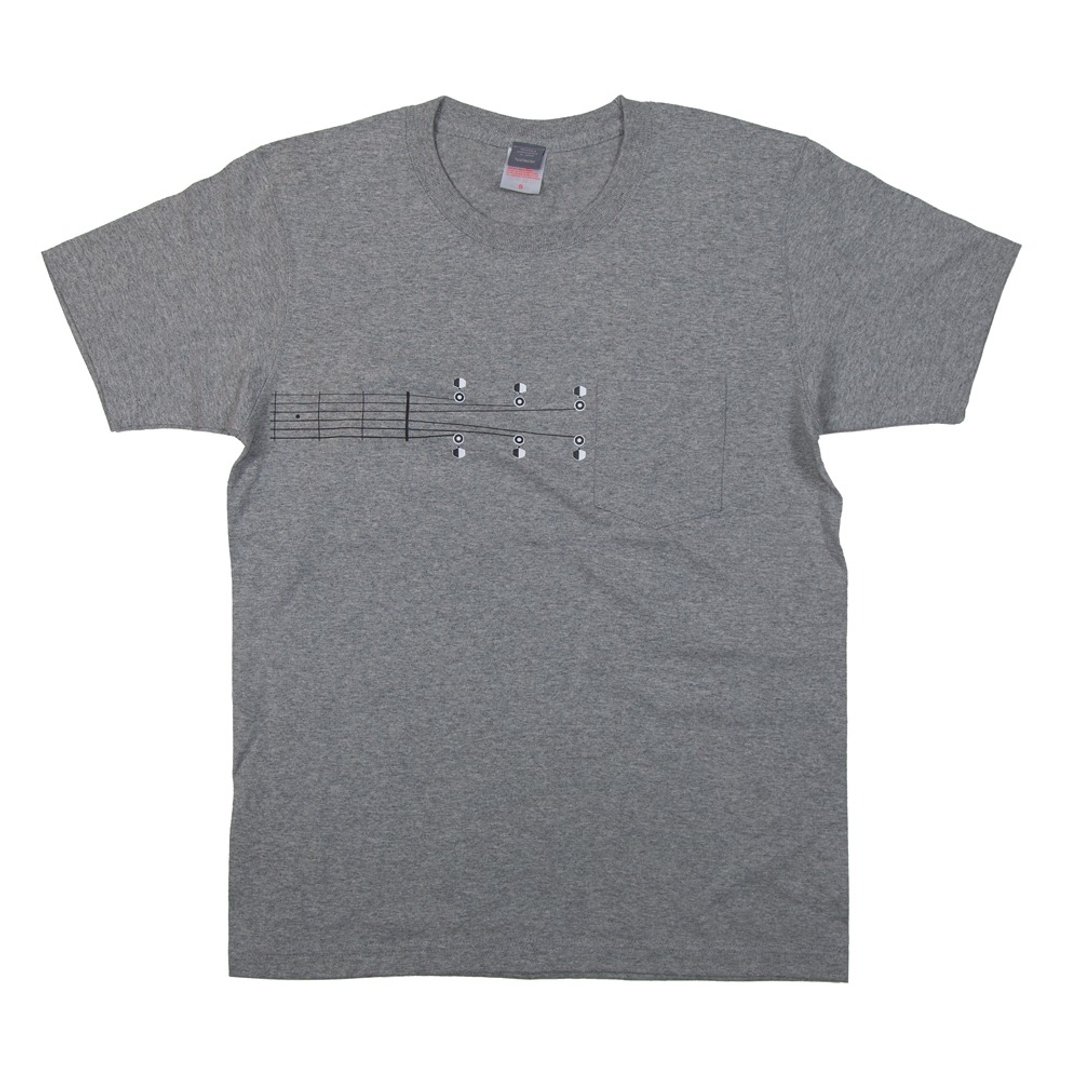 Music Guitar Heavyweight Pocket T-shirt Musical Instrument Unisex S ~ XL Size Tcollector - 女装 T 恤 - 棉 灰色